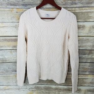 Wallace Madewell Size XS Ivory Sweater Merino Wool